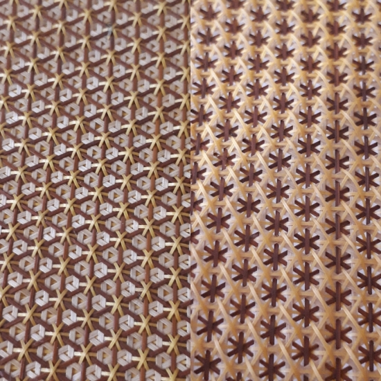 かごバッグ ナチュラル/ブラウン ハンドメイド レザーハンドル 編み込み かごバッグ 大型 ナチュラル