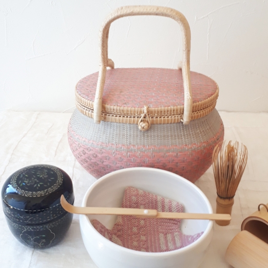 手付籠 グレーピンク4