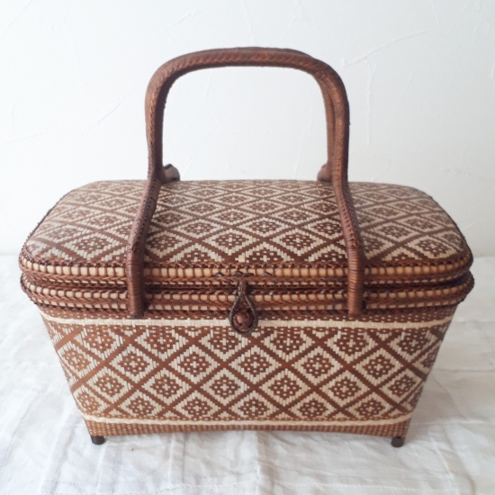 竹編みかご ブラウンナチュラル